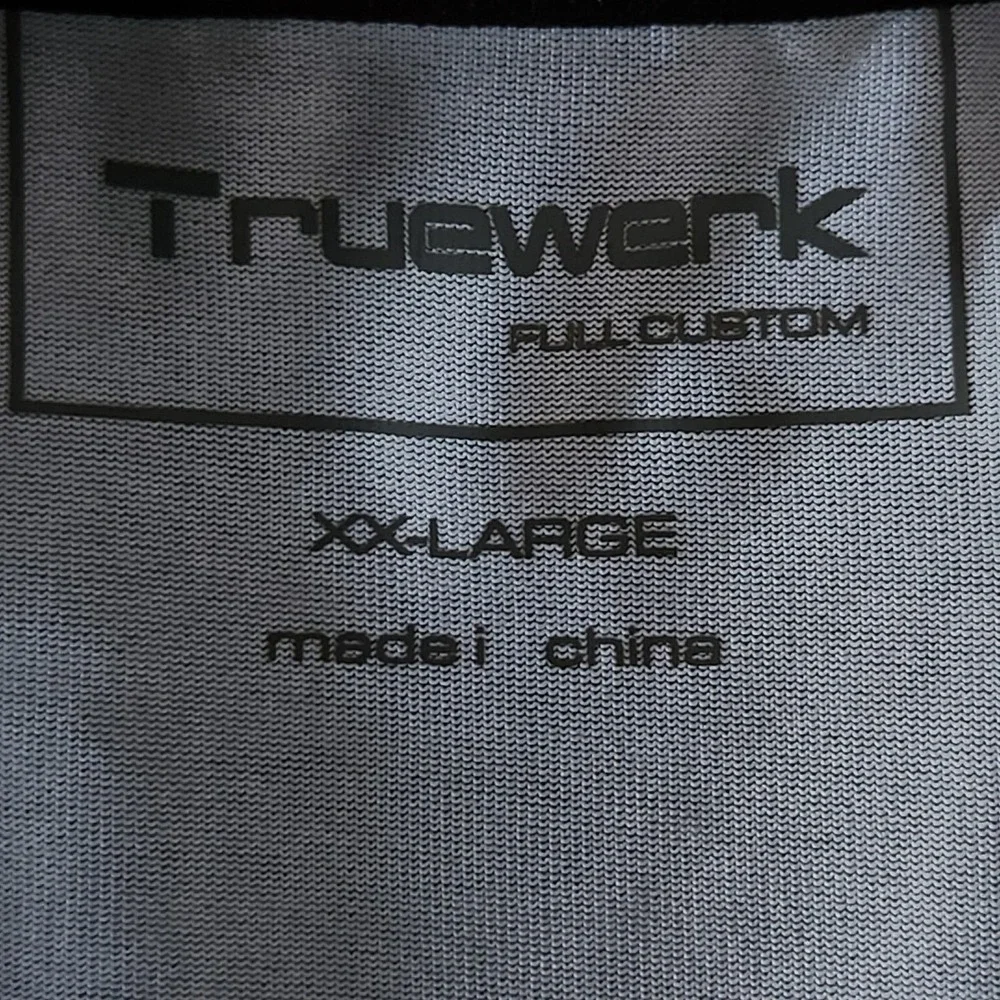 Truewerk T.5 Shirt Mens XXL Black Gray Camo Orange Short Sleeve Performance NEW